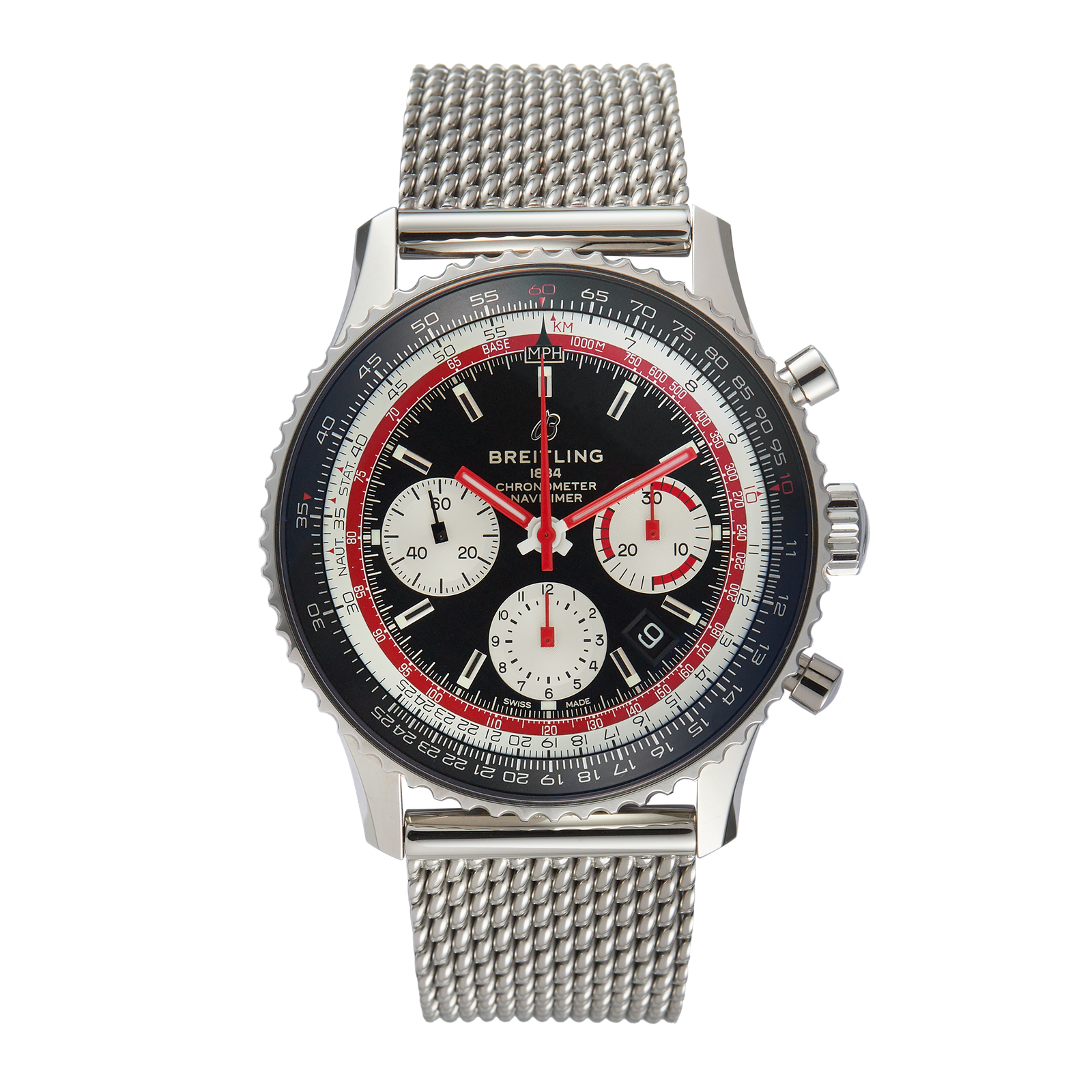 00833_BTL_001_5da7e3276e.png Navitimer B01 Chronograph Black Dial 43mm - Image 1