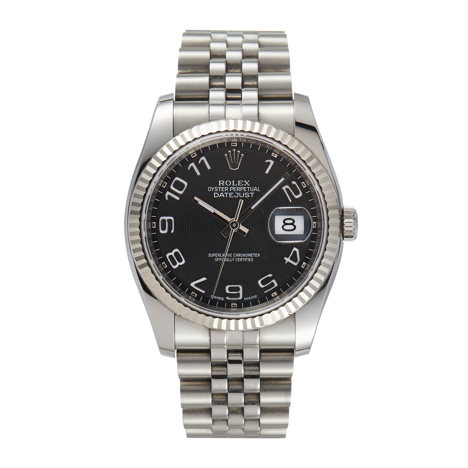 00834_RLX_001_5bc8860f25.png Datejust Red Date Steel Jubilee Black Dial 36mm - Image 1