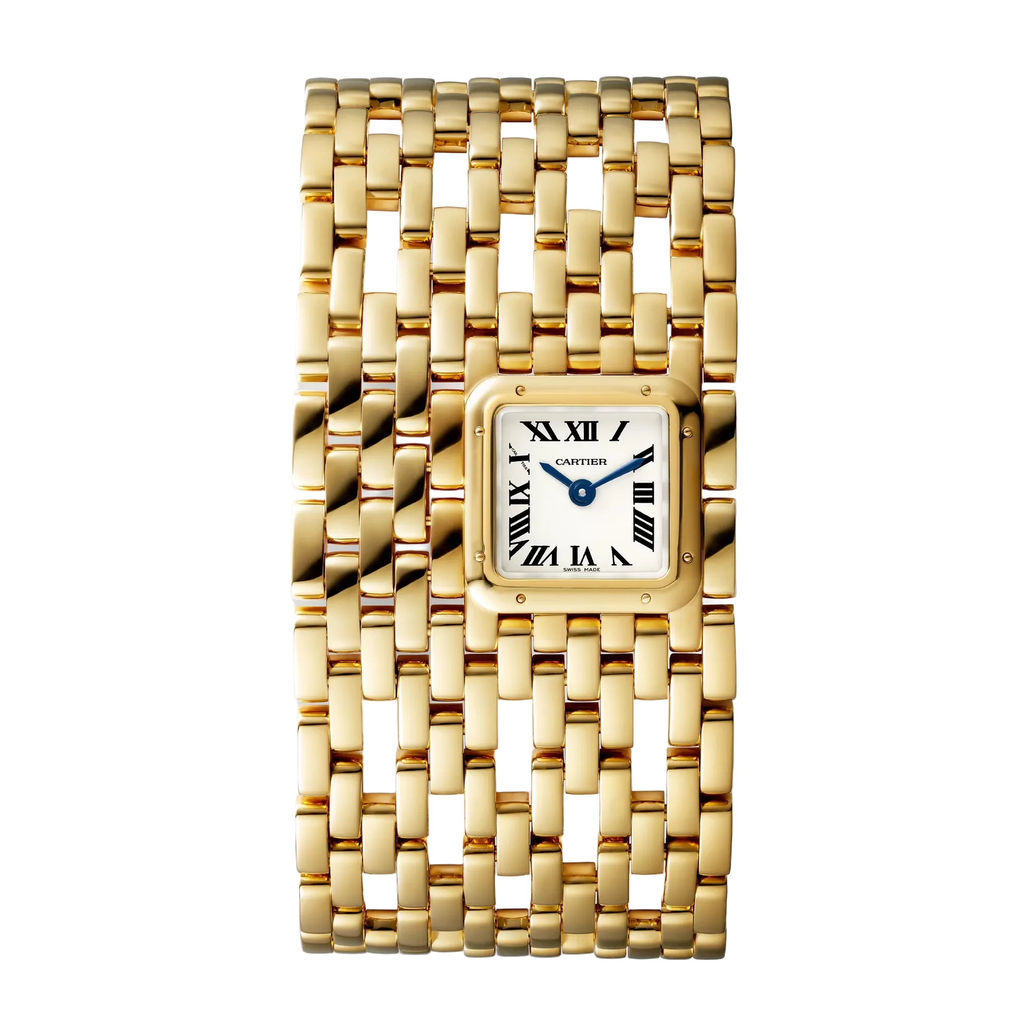 028934d00d9240efaf1d88ff6a6fb0b0.webp Panthère Cuff de Cartier Yellow Gold Silver Dial 19mm - Image 1