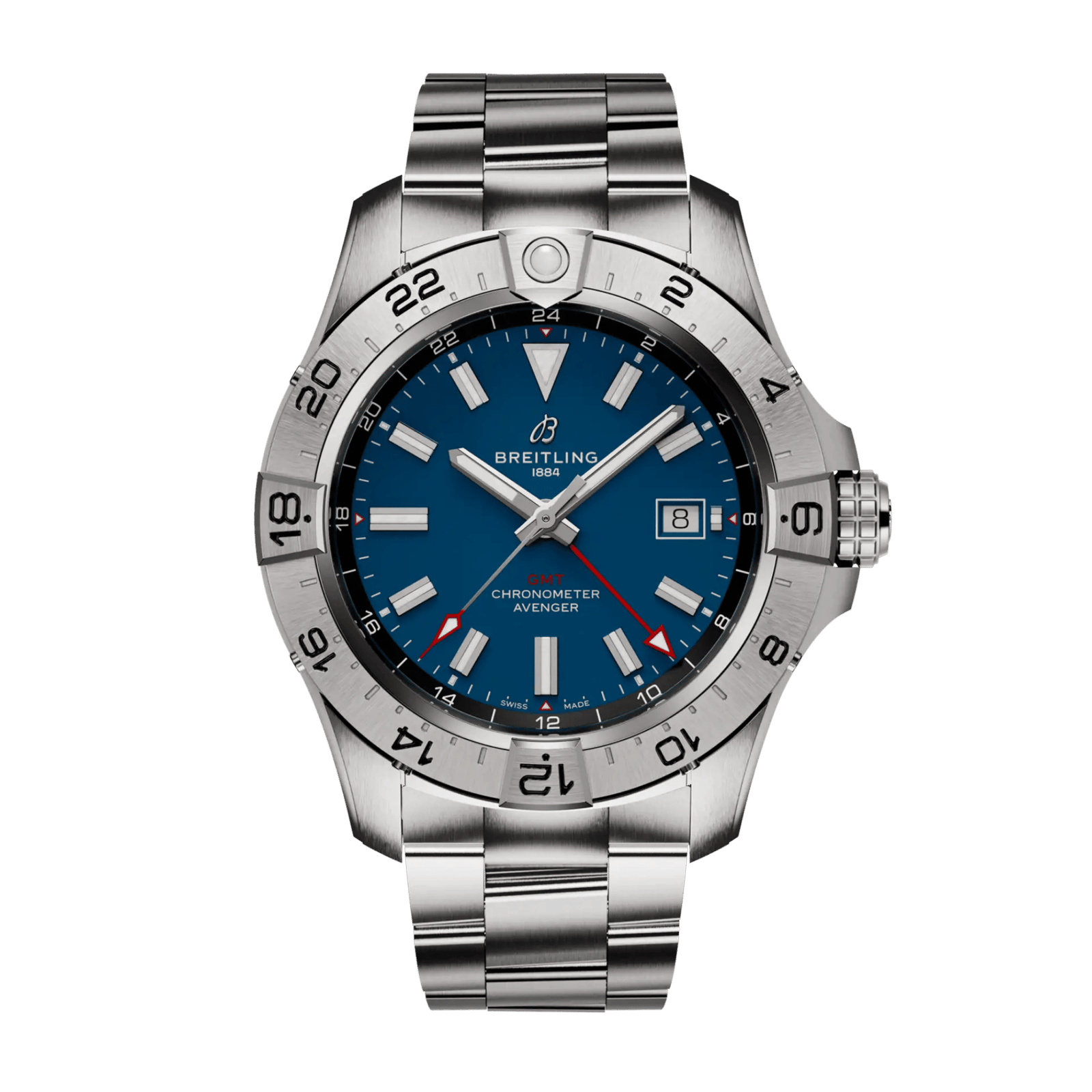 070d83ef69655691579d8169744ff17b.png Avenger GMT Steel Blue Dial 44mm - Image 1