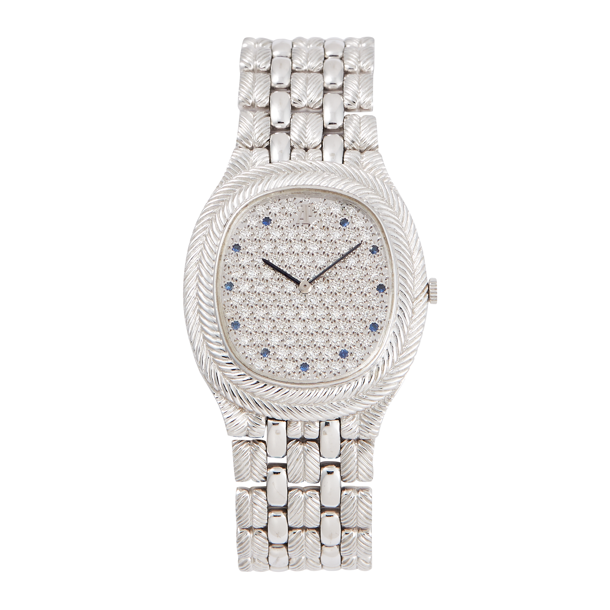 08bb560cdf15174c6059b5fbfa9af959.webp Vintage Feather White Gold Pave Dial 31mm - Image 1