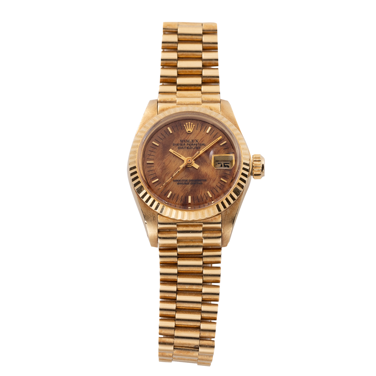 11029c11921415f615458ed1b773e5cd.png Datejust Yellow Gold Walnut Dial 26mm - Image 1