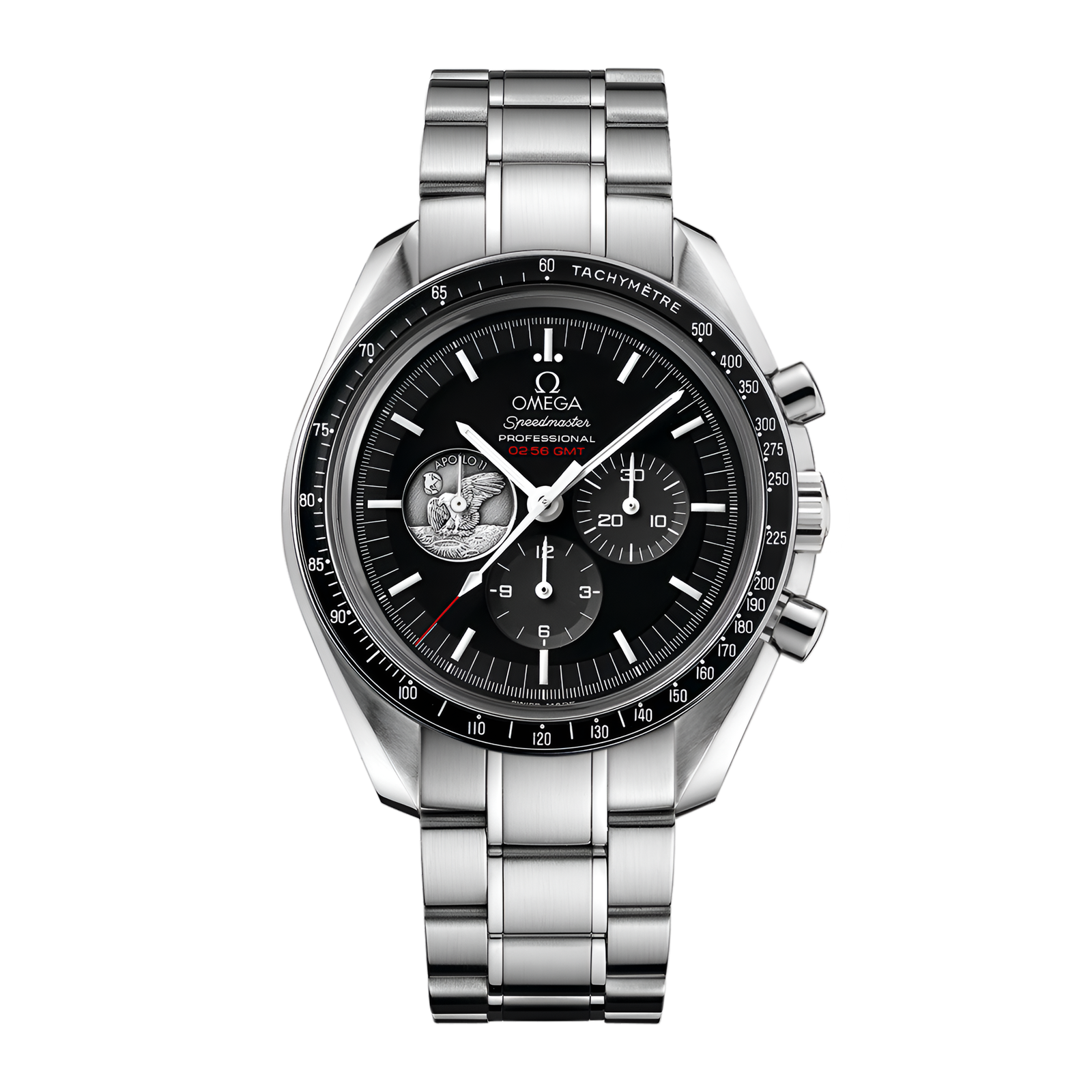 16ae7f5ad1f32b31290c107e74a8495a.png Speedmaster Professional Moonwatch Apollo 11 "40th Anniversary" Steel Black Dial 42mm - Image 1