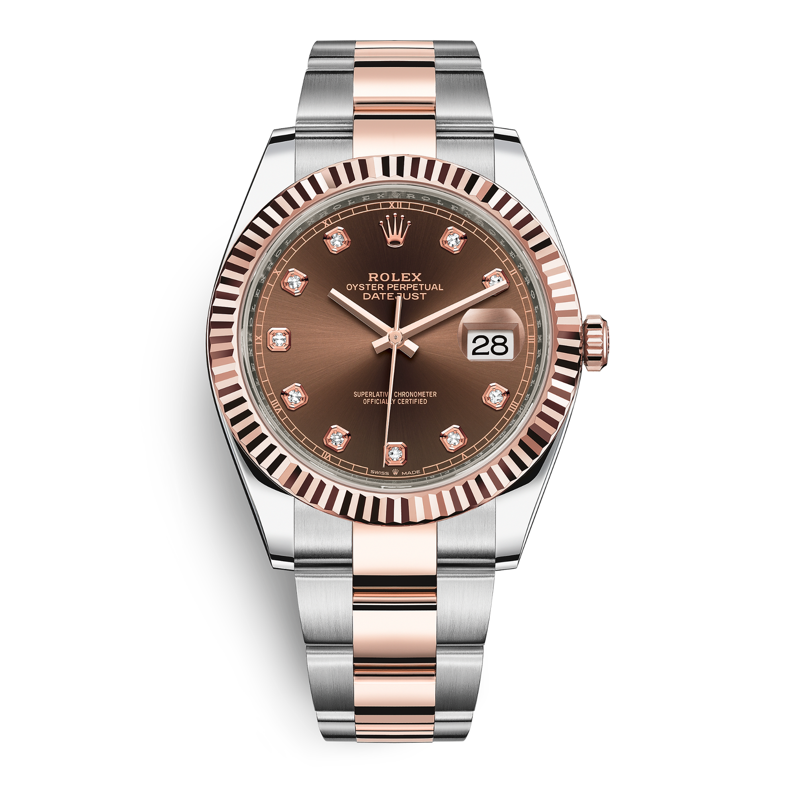 18f0a162af39390c742d8ab912223ba4.png Datejust Rose Gold & Steel Jubilee Brown Dial 41mm - Image 1