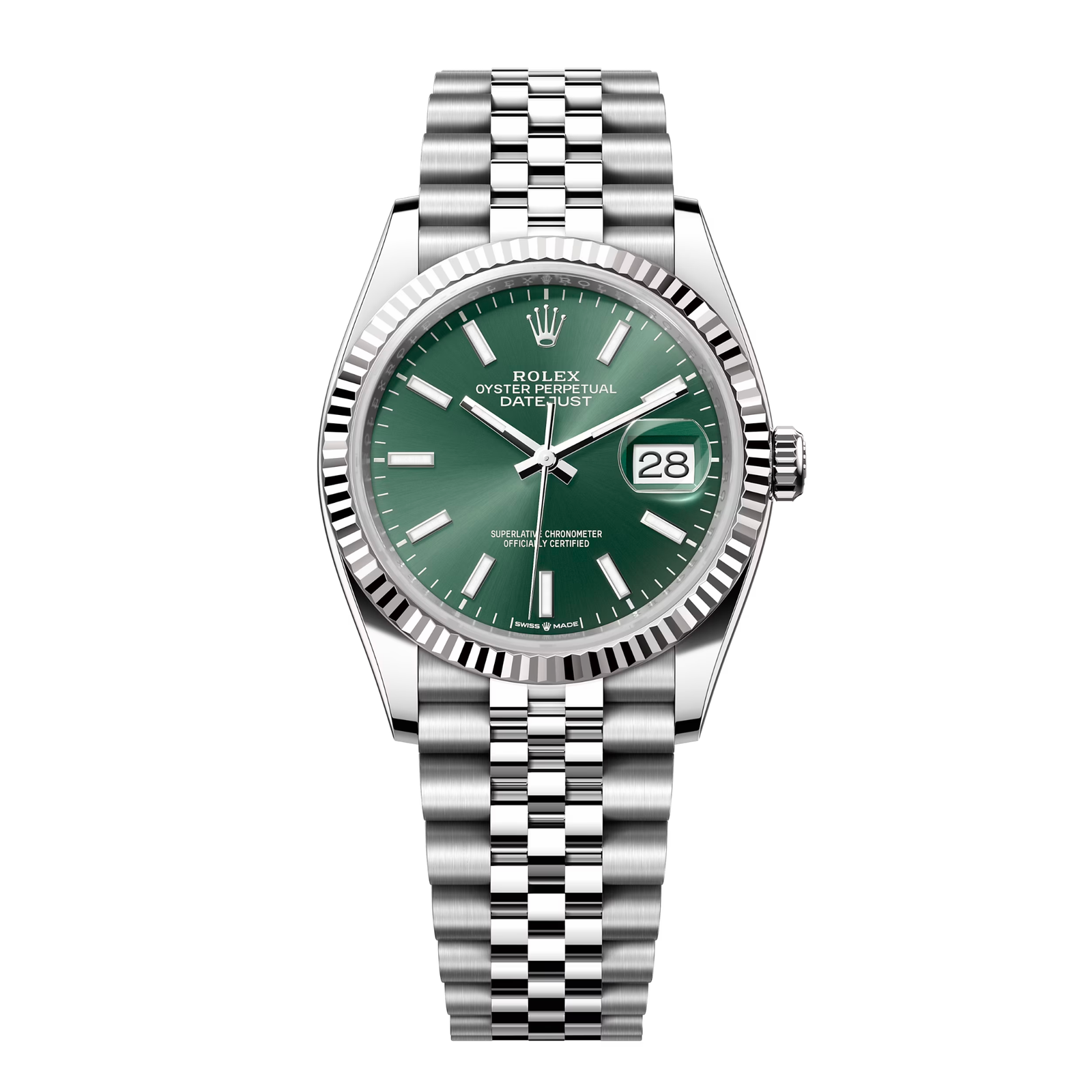 1d7843c8a3c57b96726640110e864d61.png Datejust Steel Jubilee Green Dial 36mm - Image 1