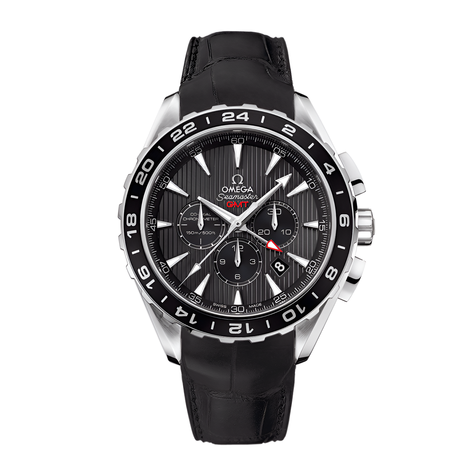 1eb5c2f1ef001860866d7c0b6cf60c33.png Aqua Terra GMT Steel Grey Dial 44mm - Image 1