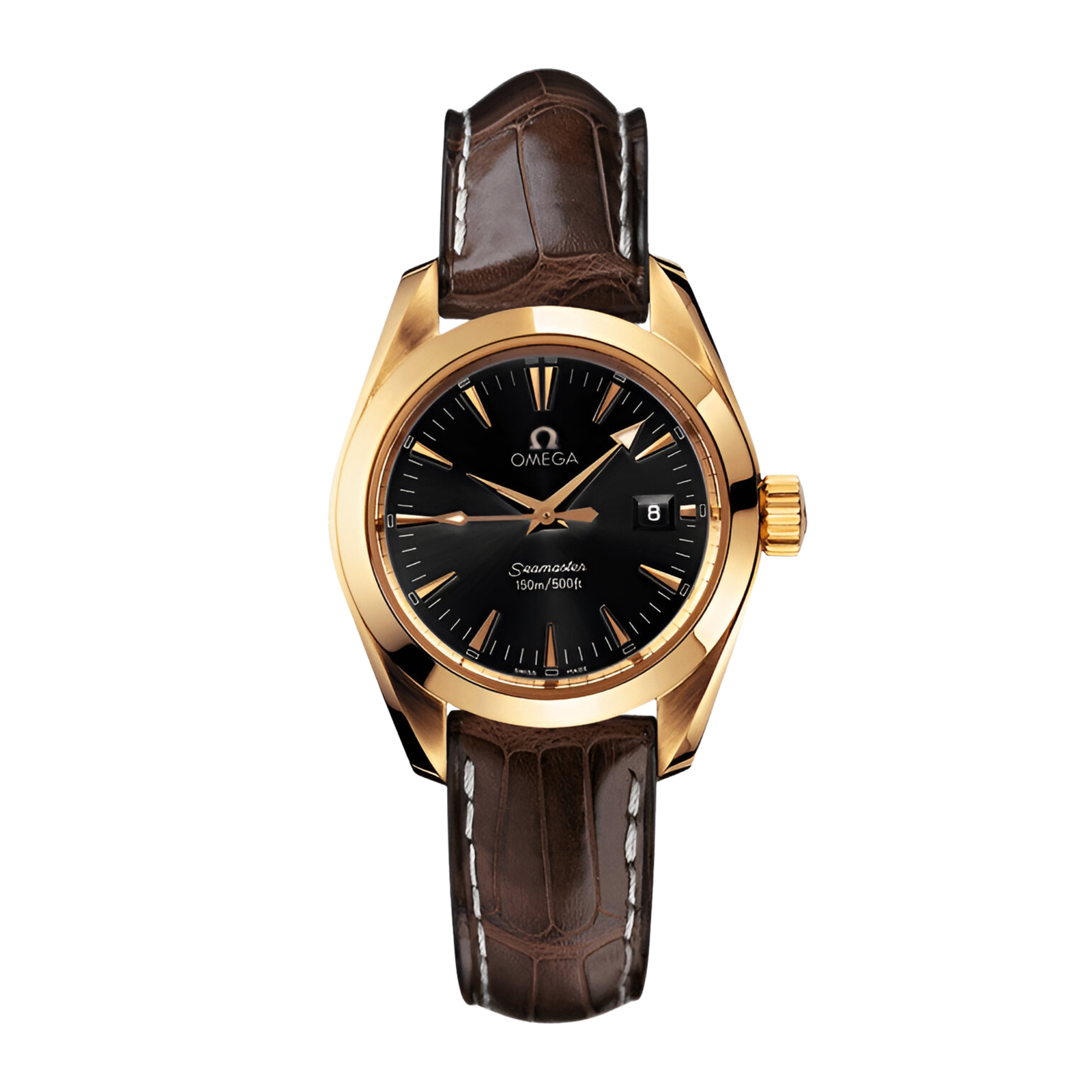 22cdd6bf29a81208587240e1457356da.png Aqua Terra Yellow Gold Black Dial 29mm - Image 1