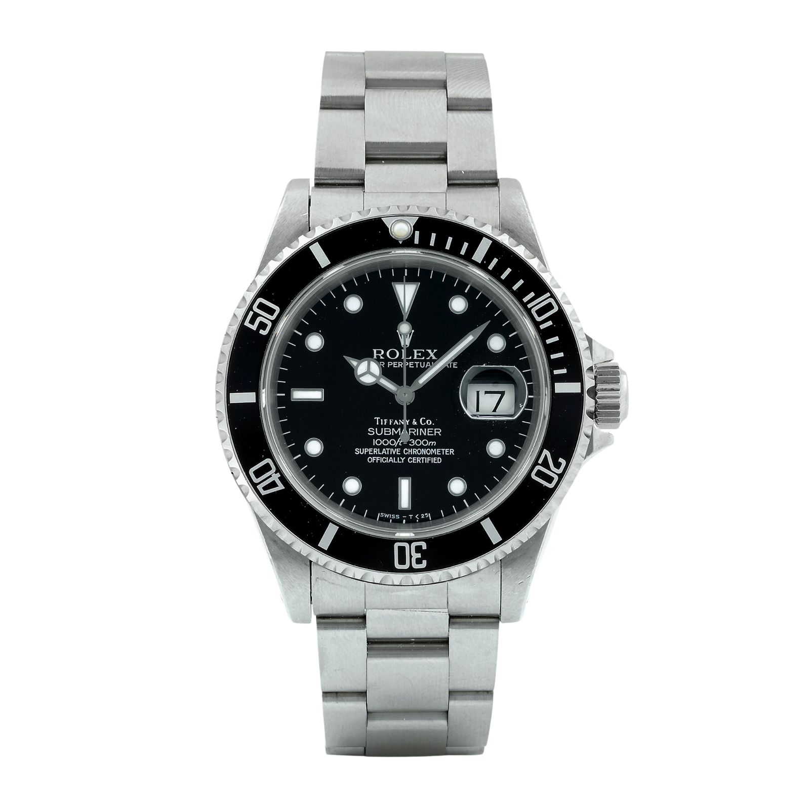2787ad74b3cda5dc3f585662917986b4.png Submariner Date Tritium Tiffany Steel Black Dial 40mm - Image 1