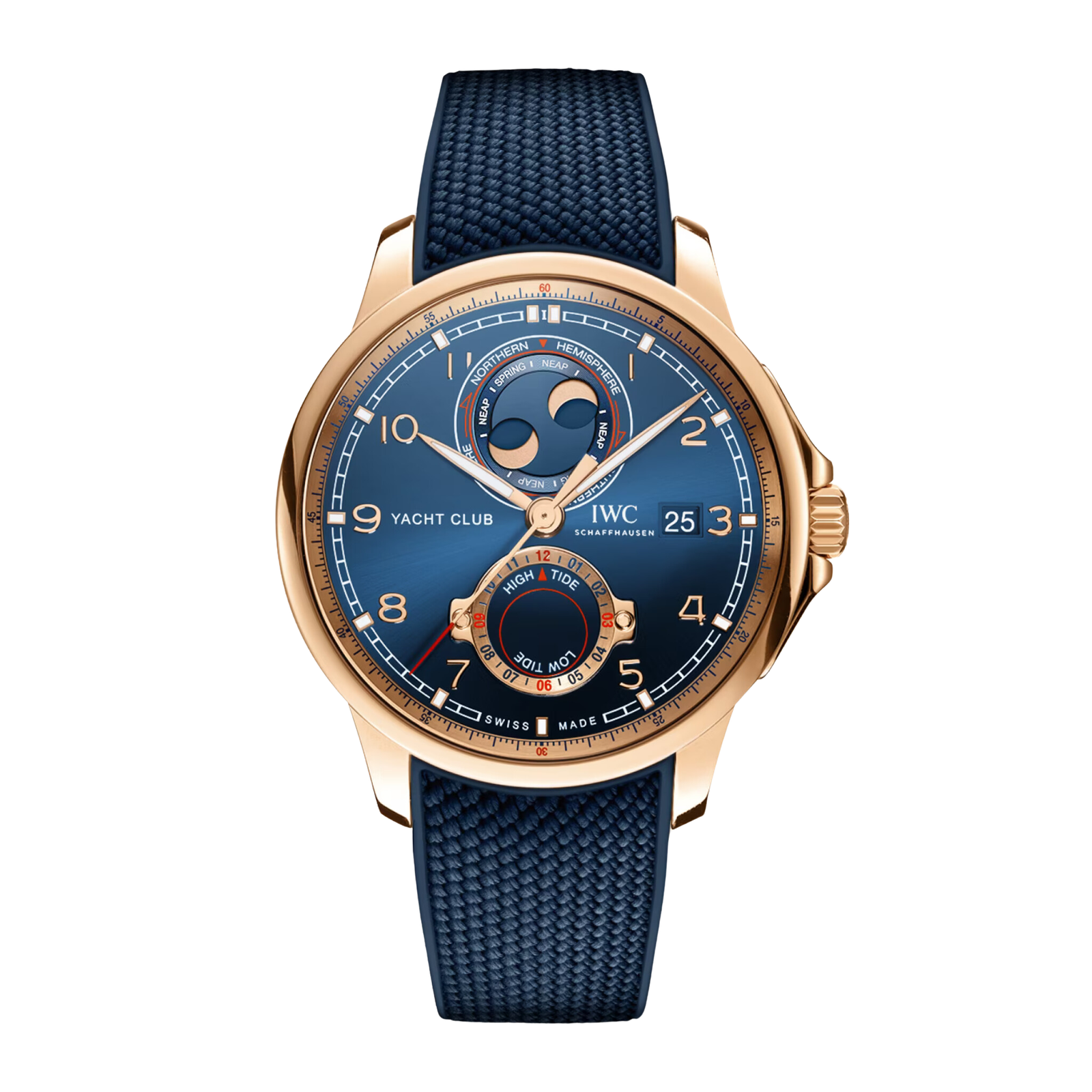 27aa32d559617e4c20e669276e39ee8c.png Portugieser Yacht Club "Moon & Tide" Rose Gold Blue Dial 44mm - Image 1