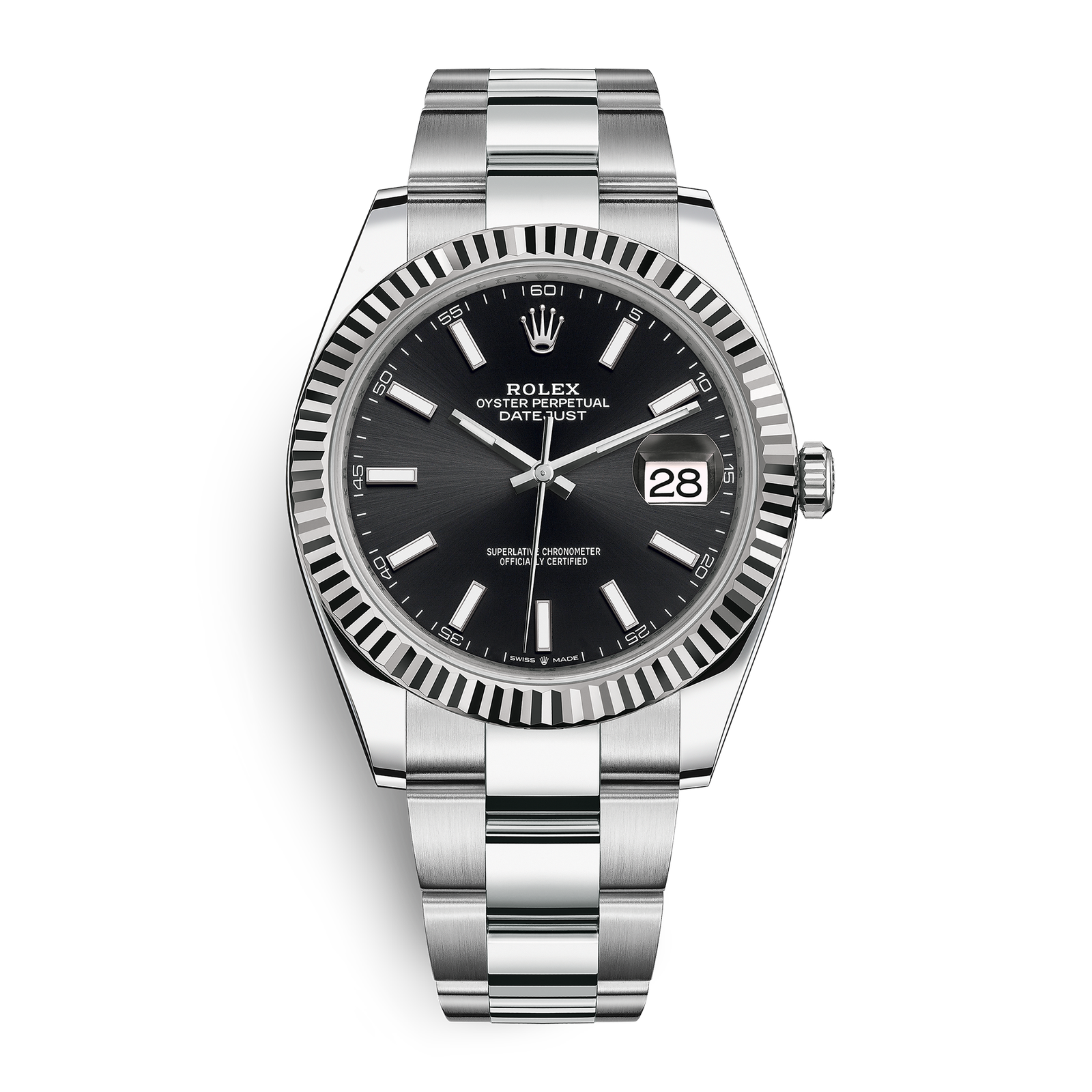 2902afb9d08356a4a58aea0e927364ea.png Datejust Steel Black Dial 41mm - Image 1