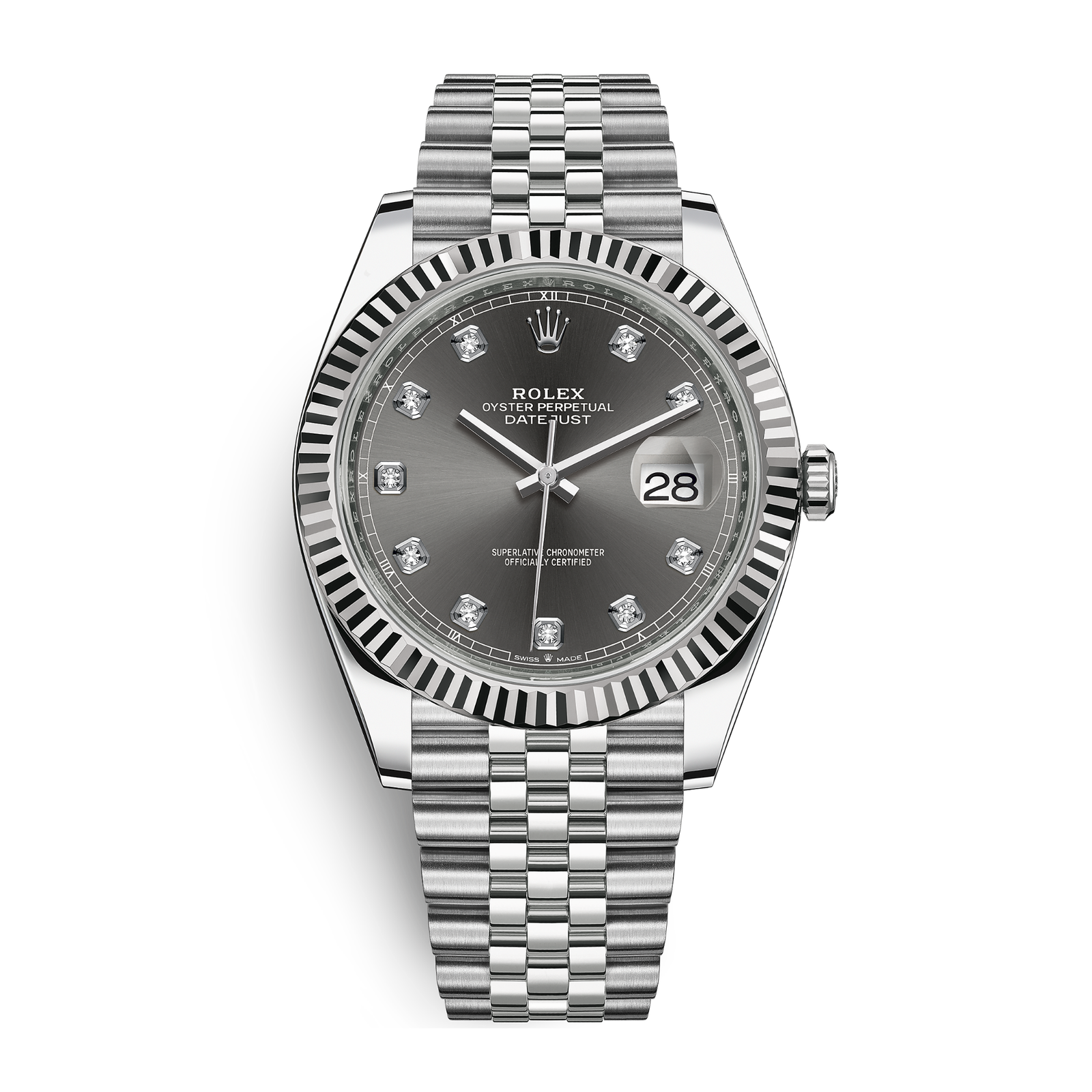 2cb2f841dbcbfa4176428214535baa9c.png Datejust Steel Jubilee Grey Dial 41mm - Image 1