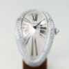 Vintage Baignoire Allongée White Gold Diamond Silver Dial 24mm - Image 3