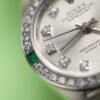 Vintage Lady Datejust White Gold Diamond & Emerald Silver Dial 26mm - Image 3