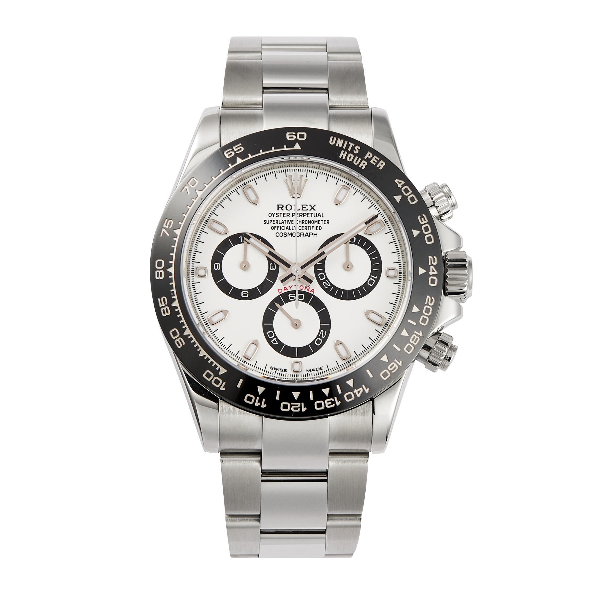 34c23b48da8c158b1c2151d1b613c934.webp Daytona Steel White Dial 40mm - Image 1