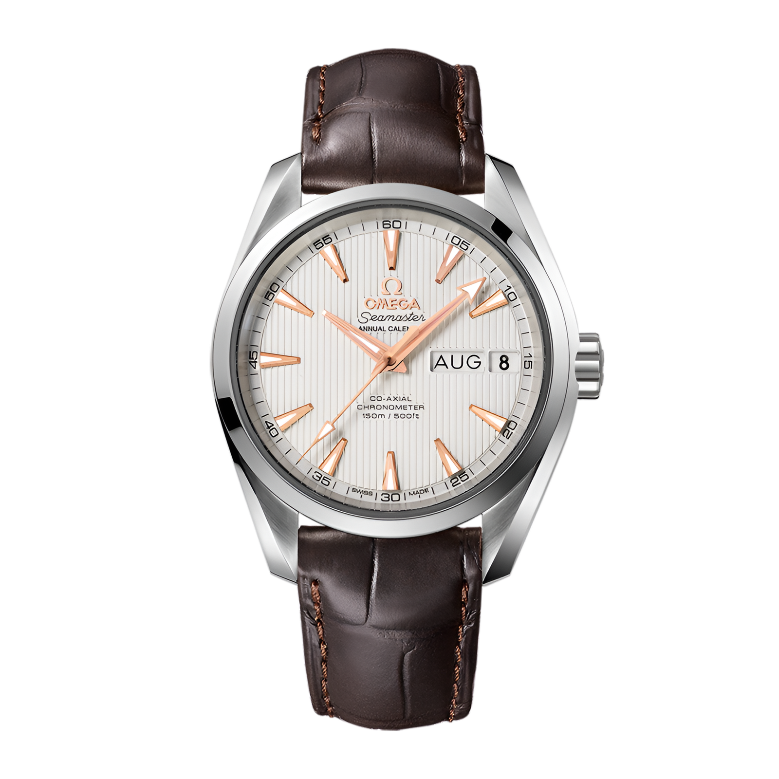 3959713dbde66e228d39de0058f25bf2.png Aqua Terra Annual Calendar Steel Silver Dial 38mm - Image 1