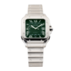 Santos De Cartier Steel Green Dial 39mm
