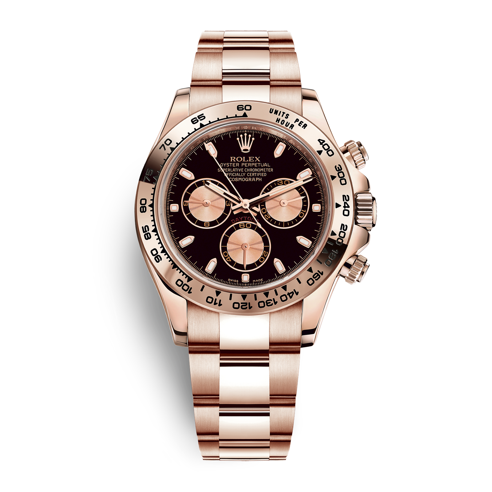45453cbc2d6ef4965f772ff93f26a8d9.png Daytona Rose Gold Black Dial 40mm - Image 1
