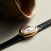 Vintage Baignoire de Cartier Yellow Gold Silver Dial 18mm - Image 4