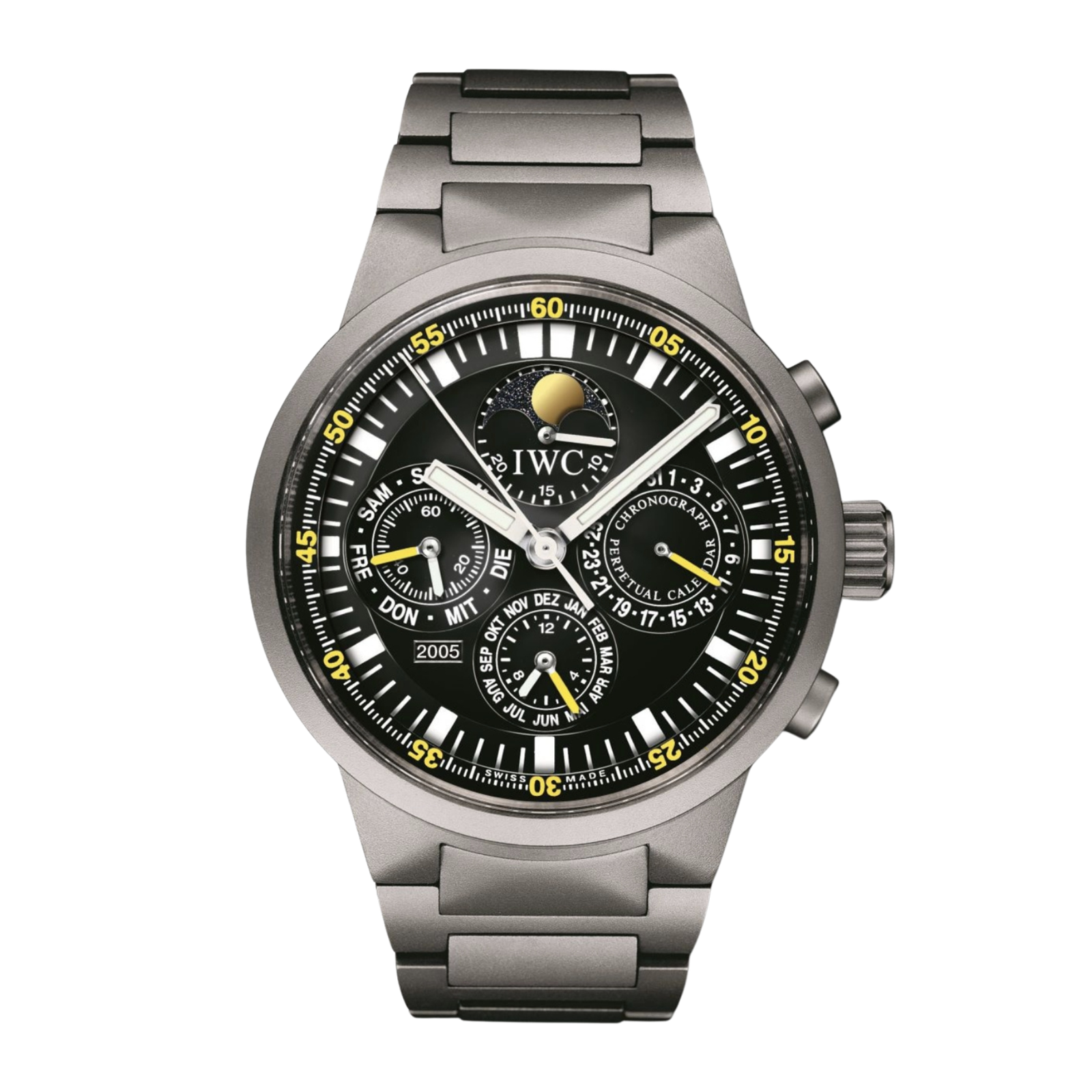 4d2738fed60c059573139213ea31187d.png GST Perpetual Calendar Italian Titanium Black Dial 43mm - Image 1