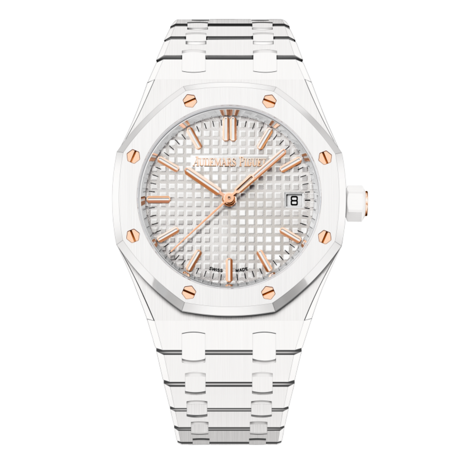 509fd86b0d455e7e694cd503e6c02cf3.png Royal Oak Selfwinding Ceramic White Dial 34mm - Image 1