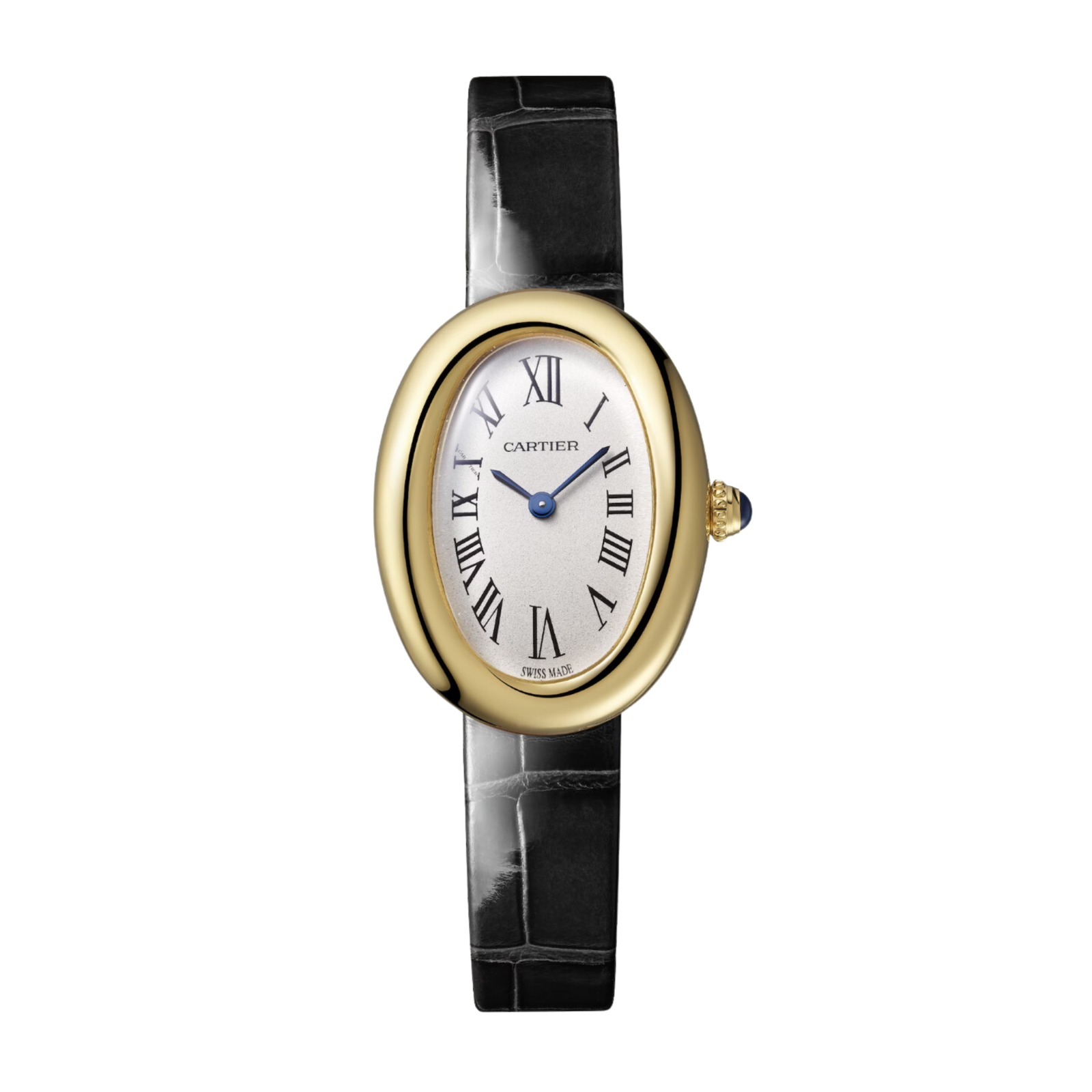 5222d91ebb983ef844177de00bb348ee.png Baignoire de Cartier Yellow Gold Silver Dial 23mm - Image 1