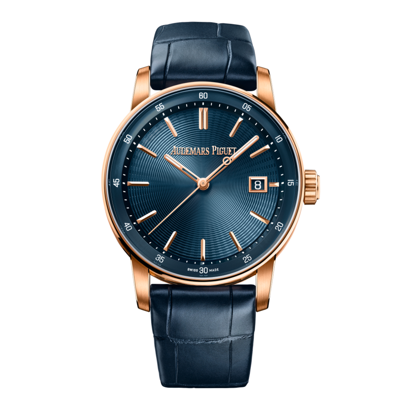 57418593fbe985dd4029a78337150c04.png Code 11.59 Rose Gold Blue Dial 41mm - Image 1