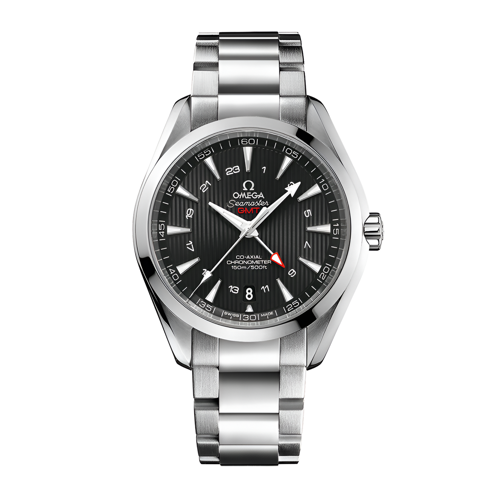 5dad017877eac7d5082856e08cc004dc.png Aqua Terra GMT Steel Black Dial 43mm - Image 1