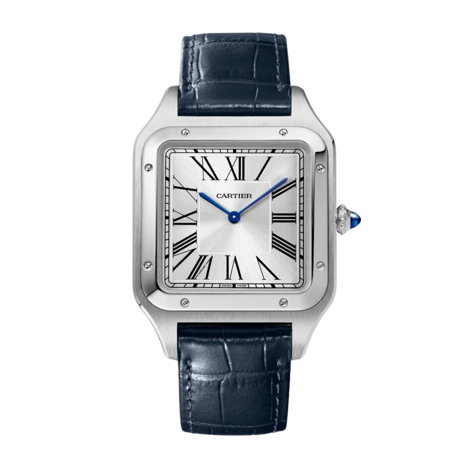 5ef3cafeb0d7aca3c9272d63ea4e973e.png Santos-Dumont Steel Silver Dial 33mm - Image 1