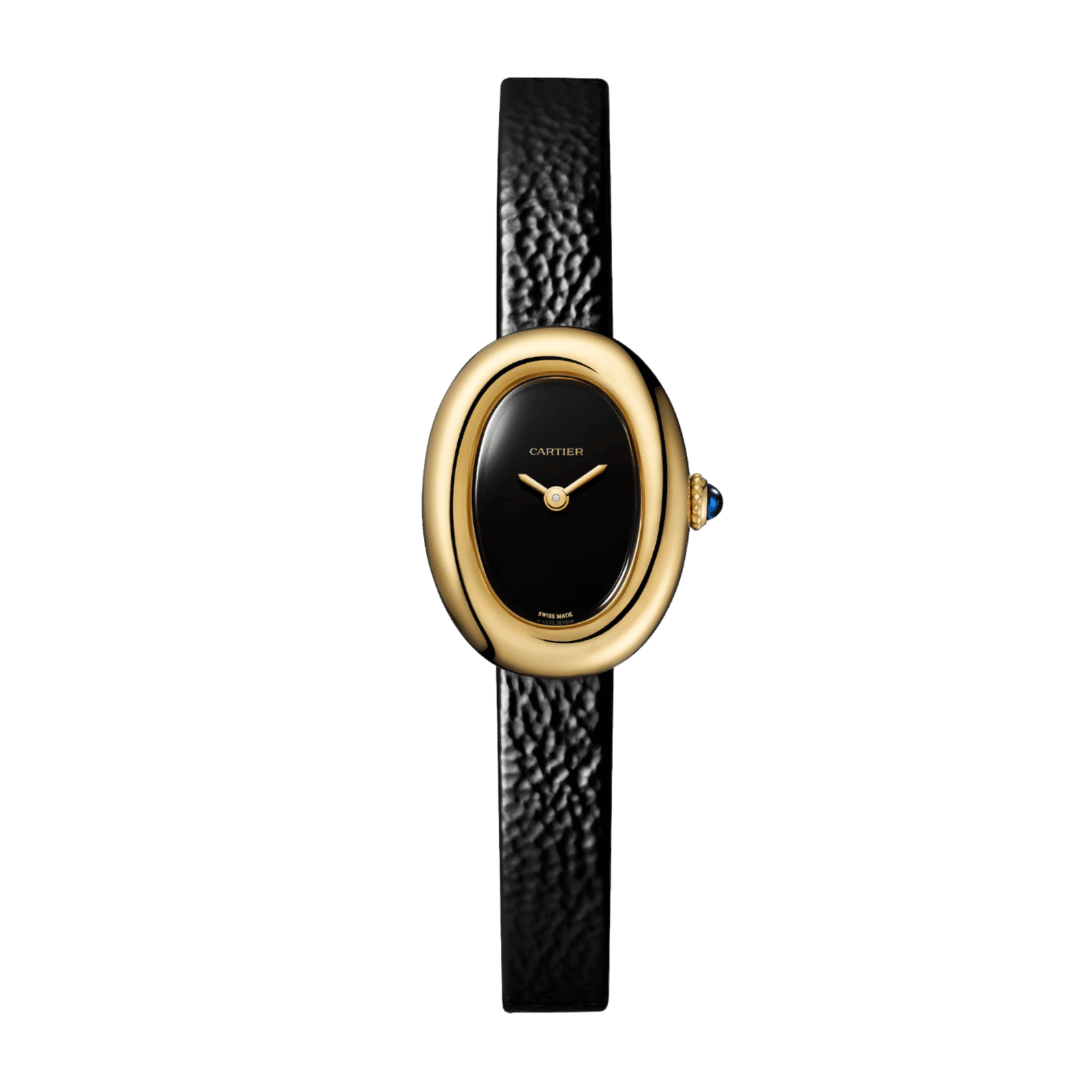 68c503f85161438f6d60d10ff8e9964d.png Baignoire de Cartier Yellow Gold Black Dial 24mm - Image 1