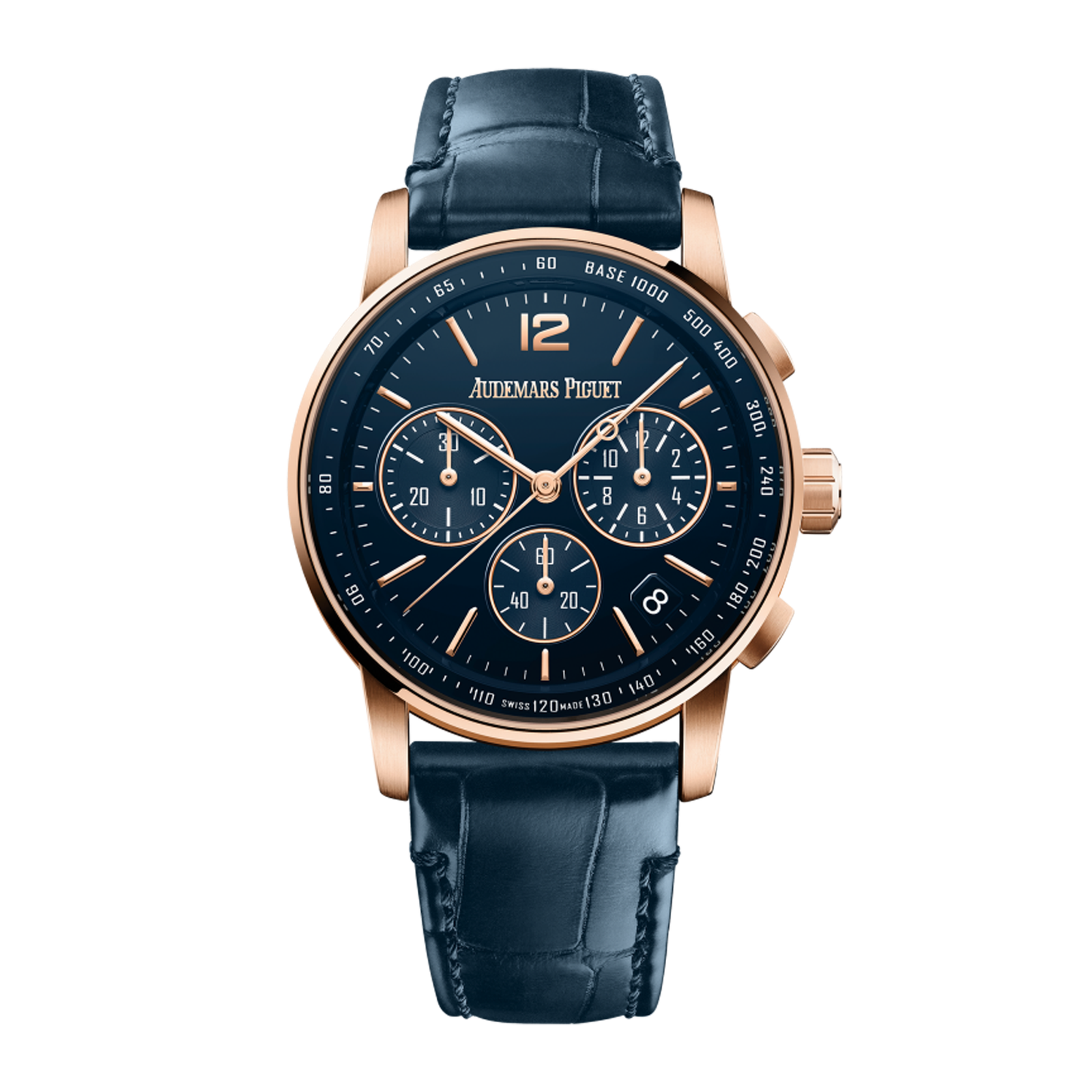 6adaadc556b76c2dbcec57a8c0bc1573.png Code 11.59 Rose Gold Blue Dial 41mm - Image 1