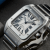 Santos 100 Steel White Dial 39mm - Image 3