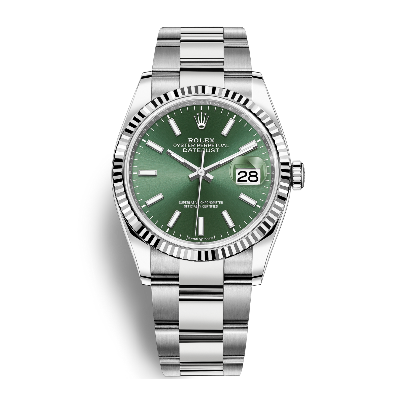 6e4521f1abb741d2adb90ef82cc46c68.png Datejust Steel Green Dial 36mm - Image 1