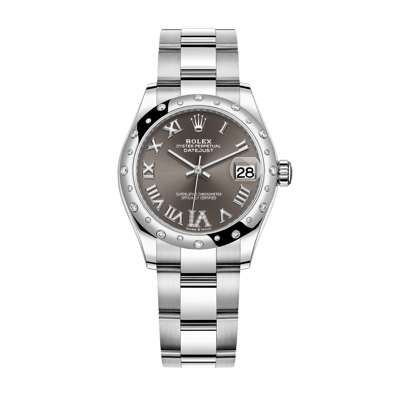 6eef27937f4255d4756f40d315bdb213.png Datejust Steel Grey Dial 31mm - Image 1