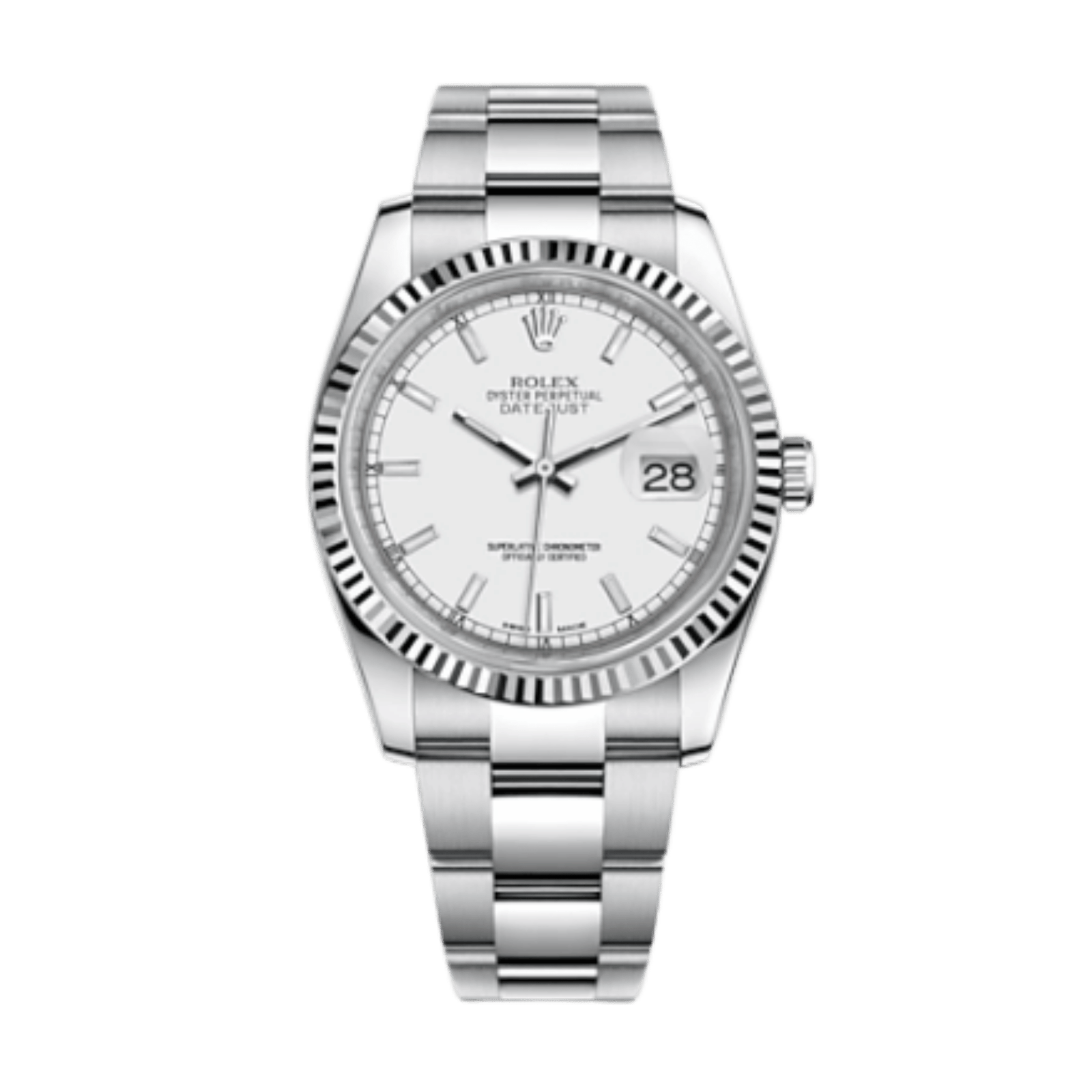 71261a0401a27b085f4ce9f35598c335.png Datejust Steel White Dial 36mm - Image 1