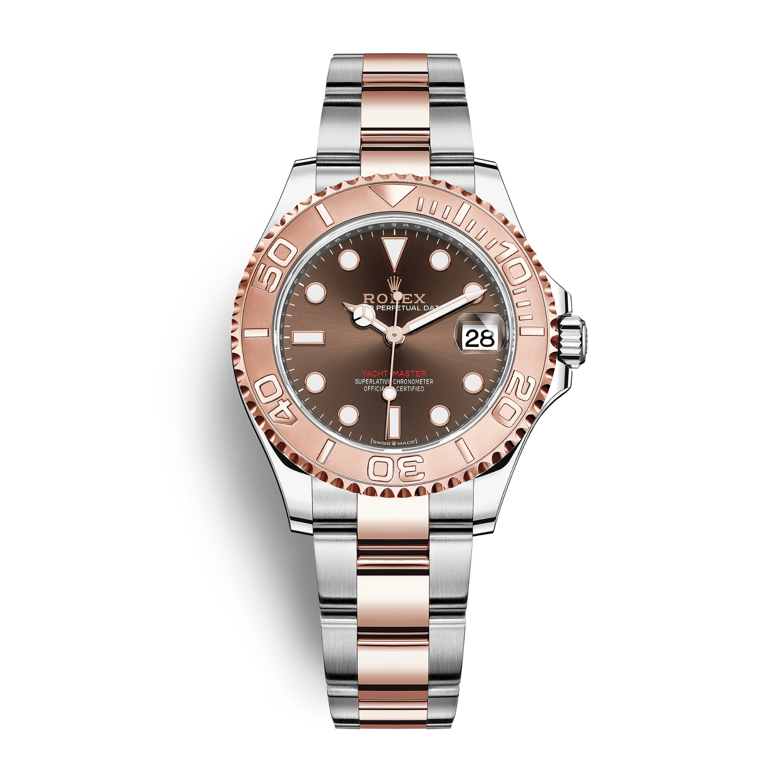 7257ff2f64daddcc85e8f141c1abfad1.png Yacht-Master Rose Gold & Steel Brown Dial 37mm - Image 1