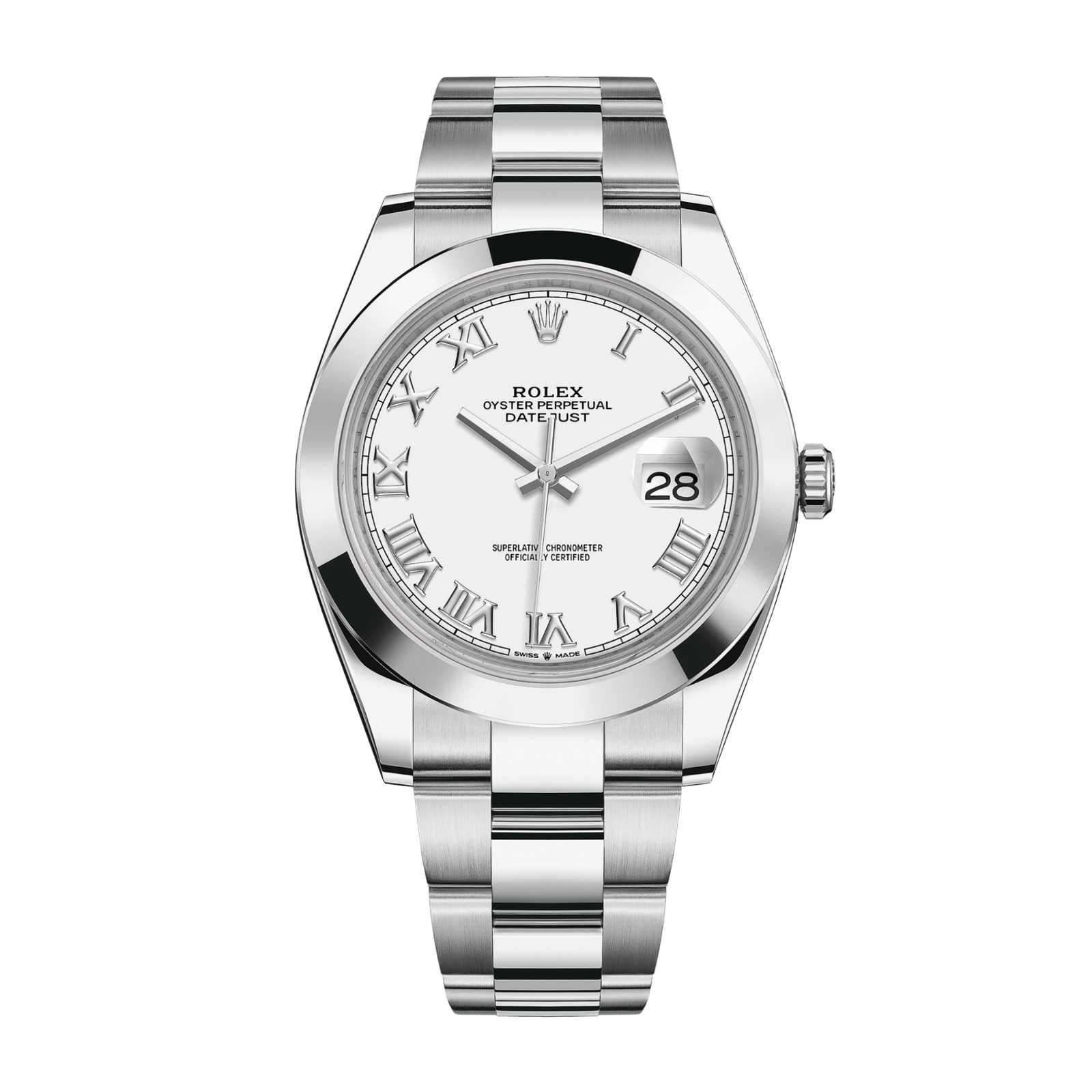 74f282a0643a9e292716c8eb930b9592.png Datejust Steel White Dial 41mm - Image 1