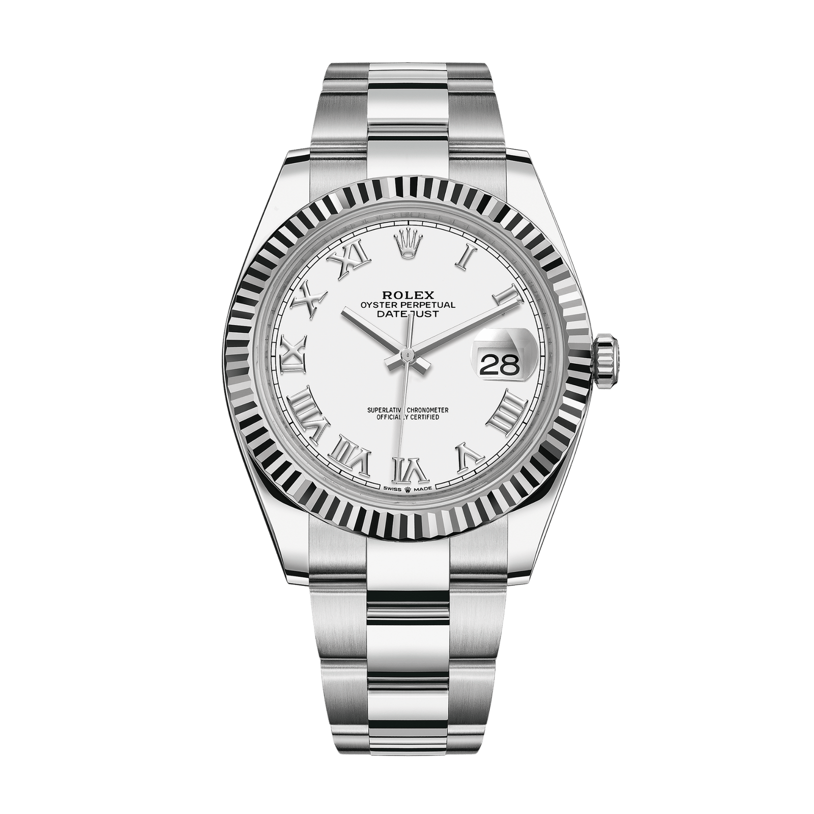 75de42c2e042b5a201cd3641f4f5b213.png Datejust Steel White Dial 41mm - Image 1