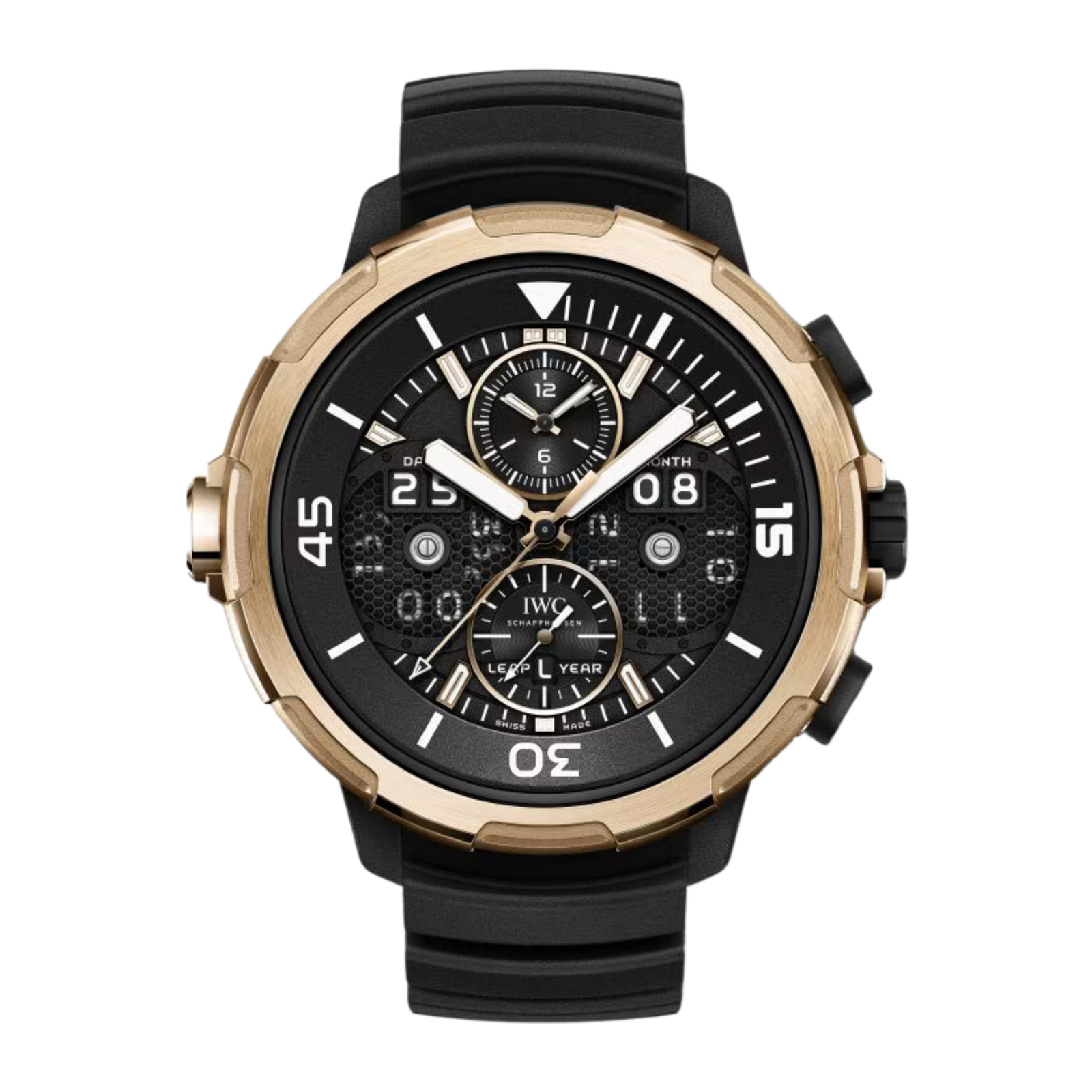 77e0ac1c021ae7d3b9f42a82aadb5c9d.png Aquatimer Perpetual Calendar Titanium Rose Gold Black Dial 49mm - Image 1