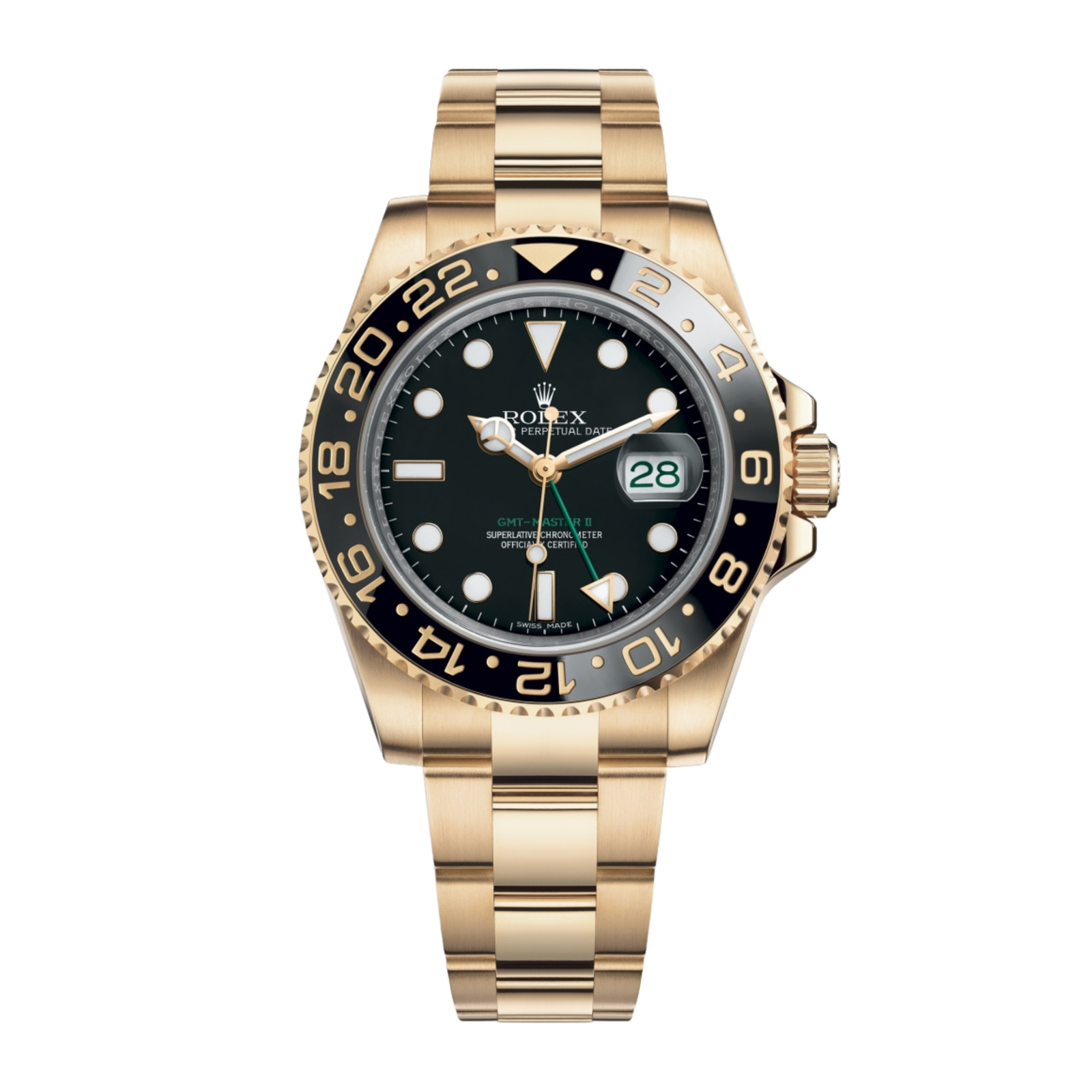 7836b5fa73eacfa15bcd05d2089d001a.png GMT-Master II Yellow Gold Black Dial 40mm - Image 1