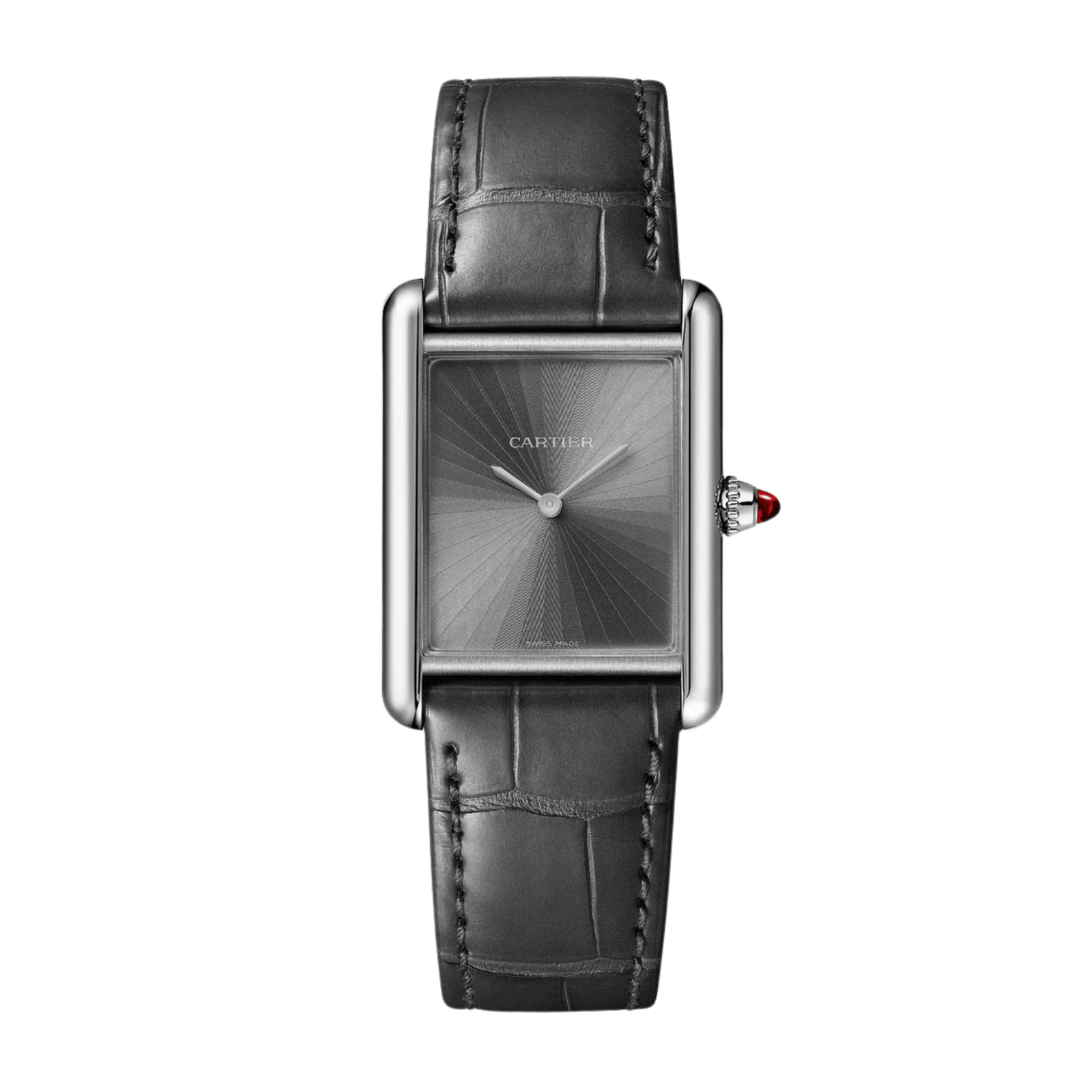 795efe32a4c681995c13dd7f9ddc2522.png Tank Louis Platinum Grey Dial 25mm - Image 1