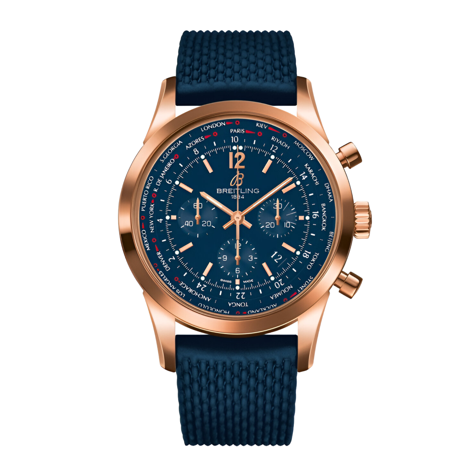 796a4d4fbf93ae94d9b4da1460f5745f.png Transocean Chronograph Rose Gold Blue Dial 46mm - Image 1