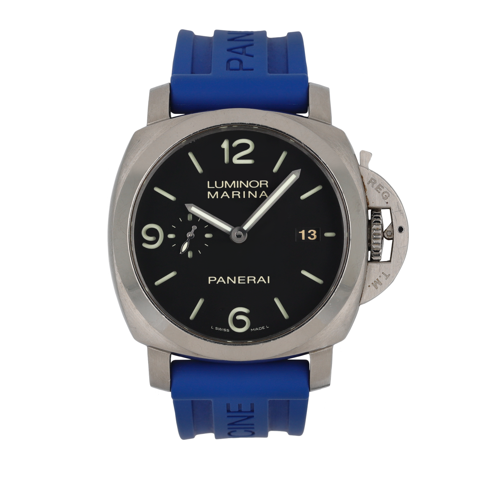 7da1875d7cd7cd5932a7ff3ff501e987.png Luminor 1950 3 Days Steel Black Dial 44mm - Image 1