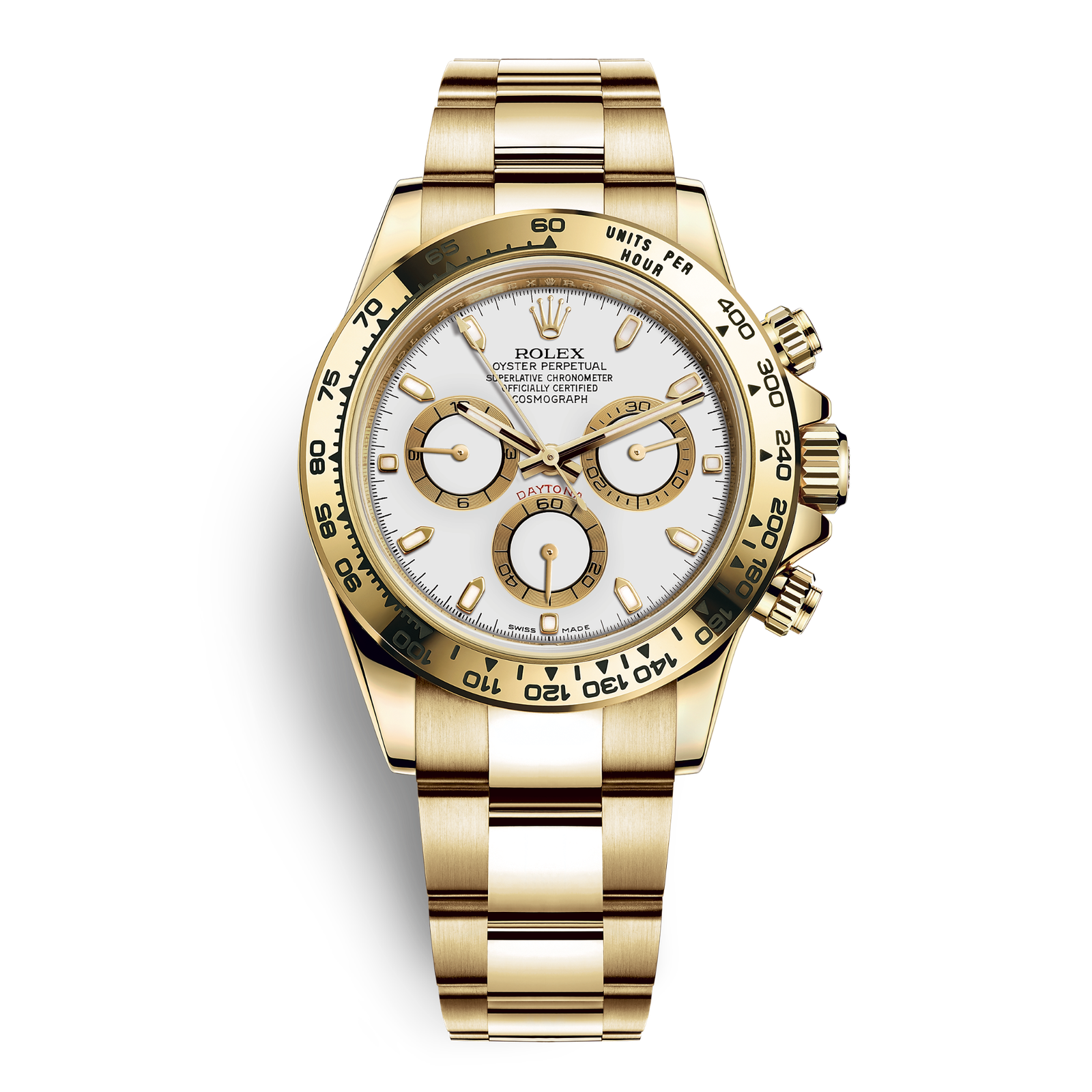 7db95e3bb5a9e009a2ba39bd5e706d08.png Daytona Yellow Gold White Dial 40mm - Image 1