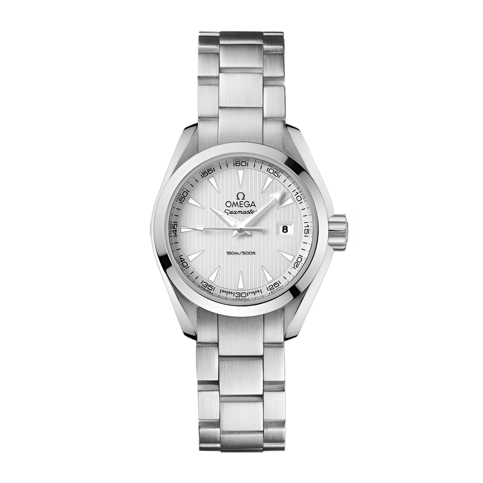 8087f748cc66f26c4aea7fd0471c6623.png Aqua Terra Quartz Steel Silver Dial 30mm - Image 1