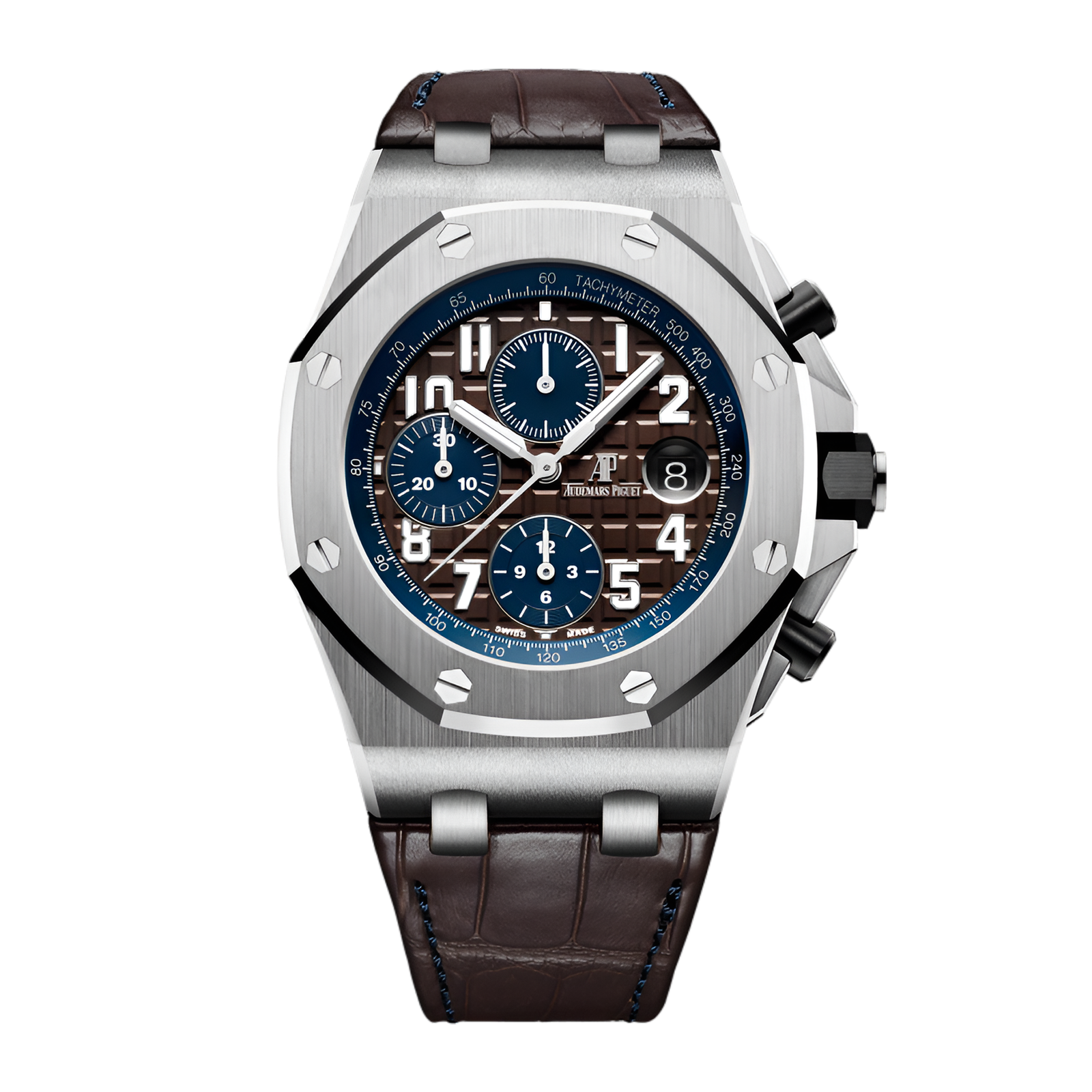 80ef9e830912b602538faba21f3c4936.png Royal Oak Offshore Steel Brown Dial 42mm - Image 1