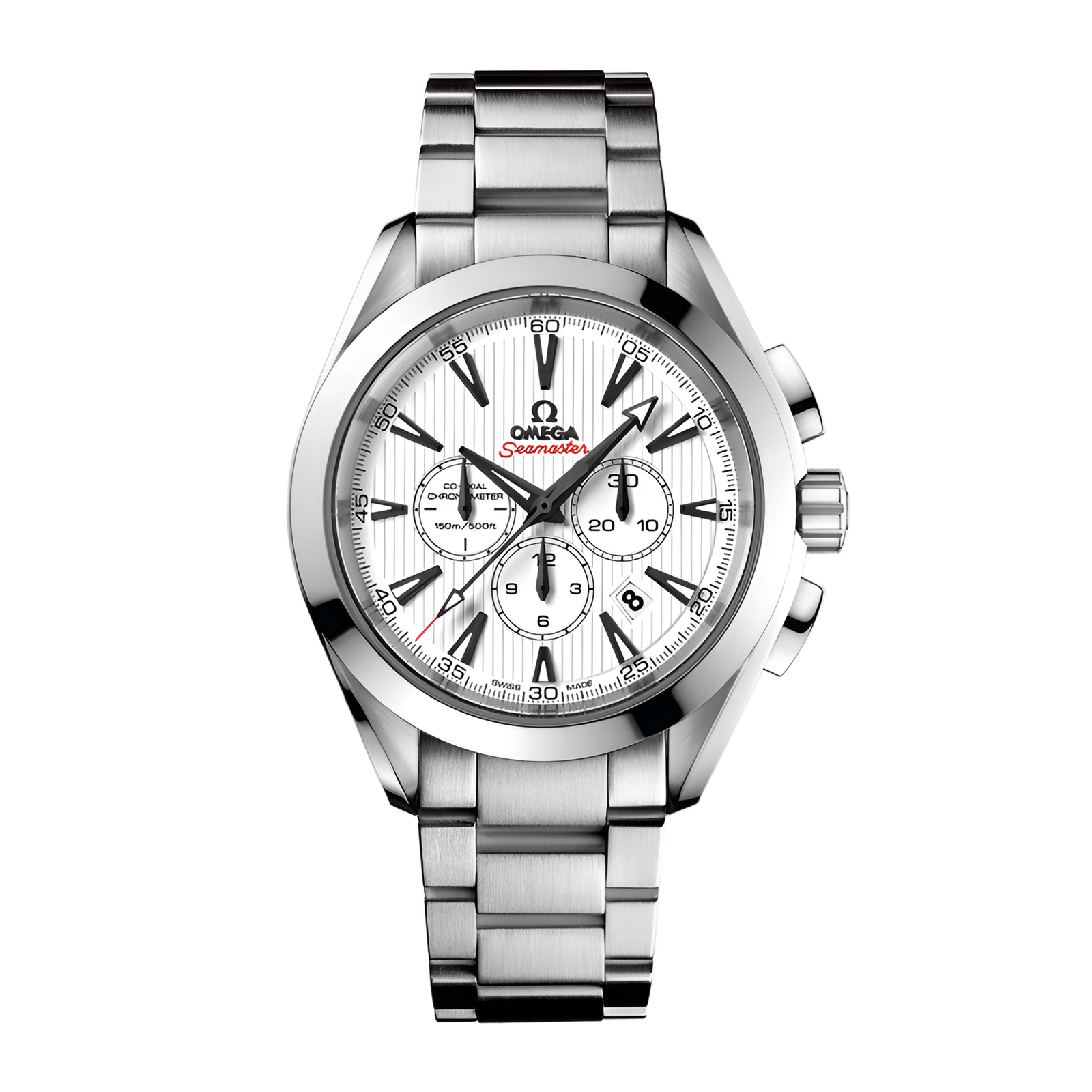 88391285d2fa37d431661049147ce65f.png Aqua Terra Chronograph Steel White Dial 44mm - Image 1