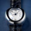 Vintage Baignoire de Cartier White Gold Silver Dial 17mm - Image 3
