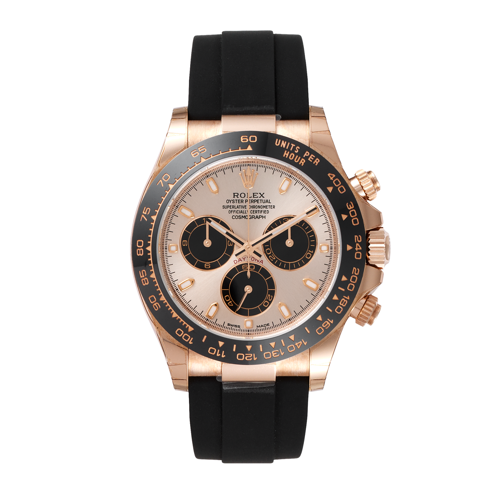 8a6f9e34365f24de2bb15afe617b07dc.png Daytona Rose Gold Oysterflex Pink Dial 40mm - Image 1