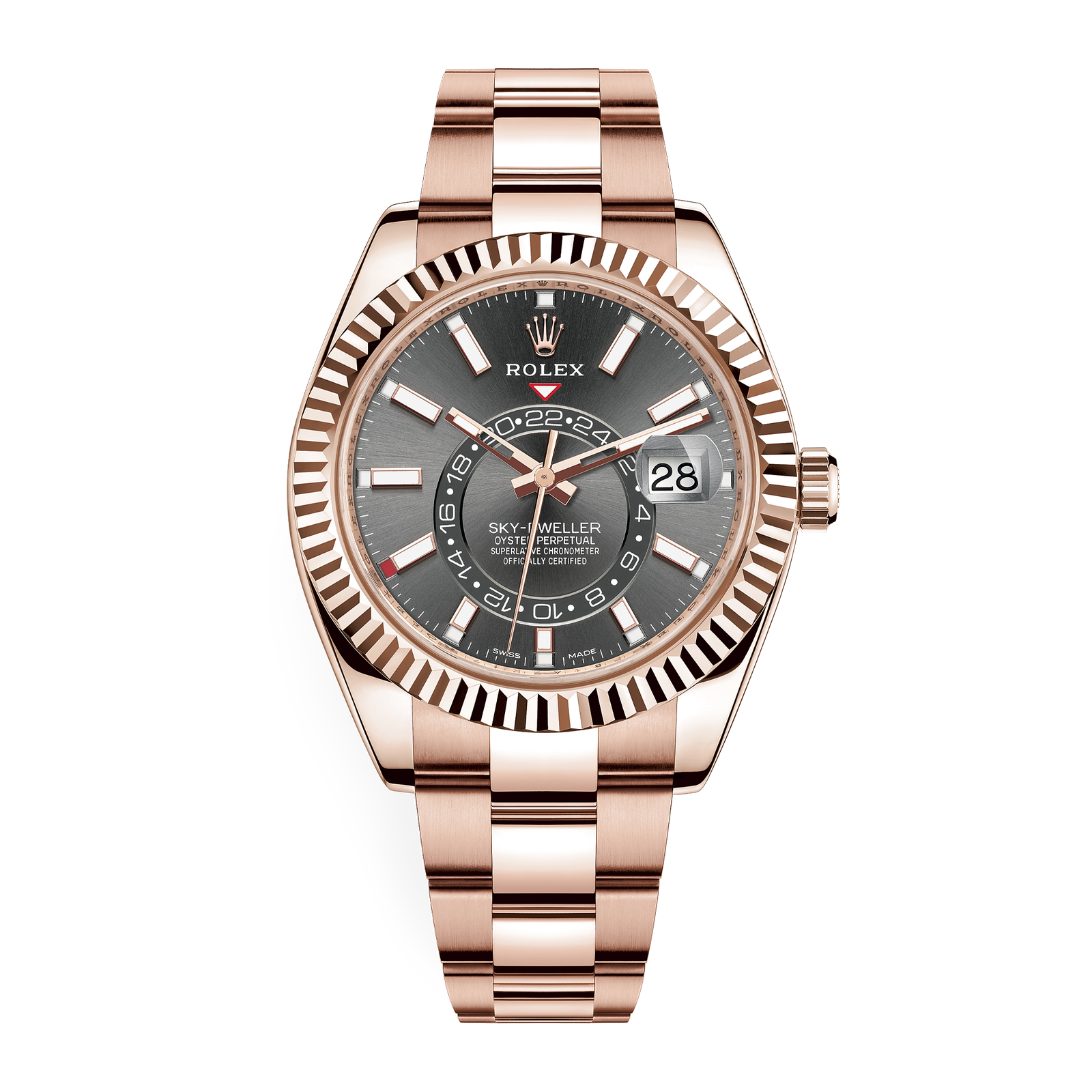 8a78c5a5ff3b873570955150fc16fcbe.png Sky-Dweller Rose Gold Grey Dial 42mm - Image 1