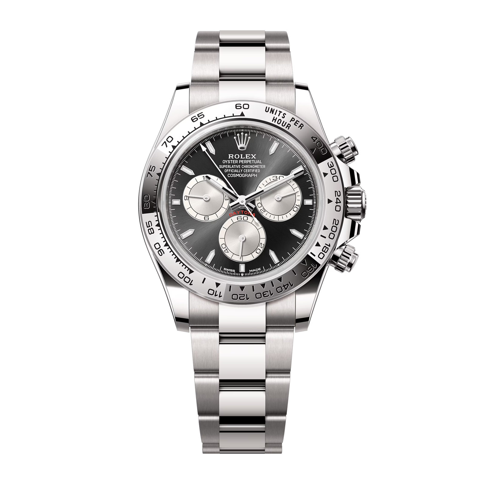 8b76ab35fa48ae30f2bcd367c078b2d8.png Daytona White Gold Black Dial 40mm - Image 1